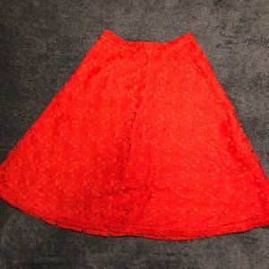 Banana Republic Laced Decal Long Skirt, Size 6!